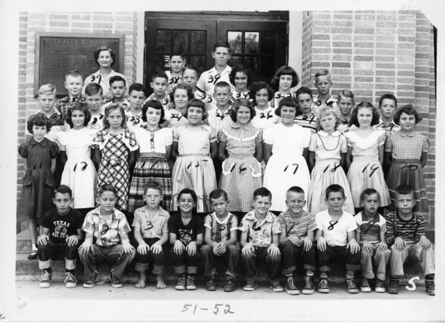 Travis Elementary, 1951-52, 4th Grade, Ms. Cloud
